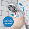 Danco Multi-Function Massage Handheld Showerhead with Hose