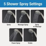 Danco Multi-Function Massage Handheld Showerhead with Hose