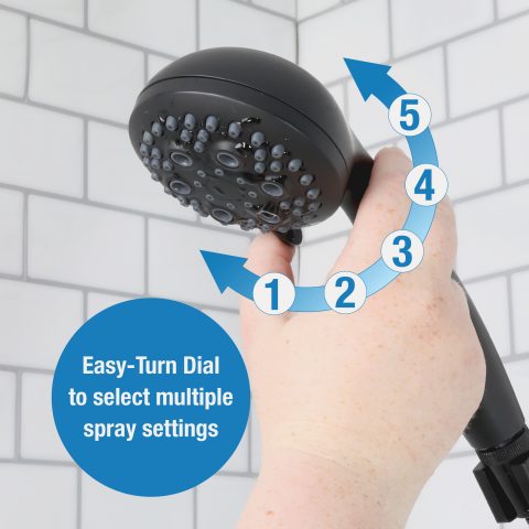 Danco Multi-Function Massage Handheld Showerhead with Hose