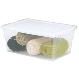 Storage Box, See-Through, 16-Qt.