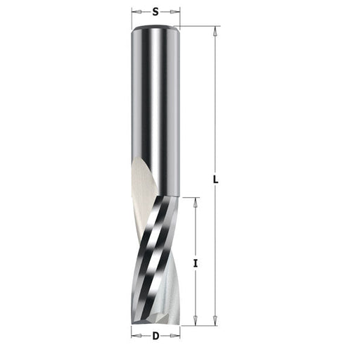 CMT Solid Carbide Upcut Spiral Bits