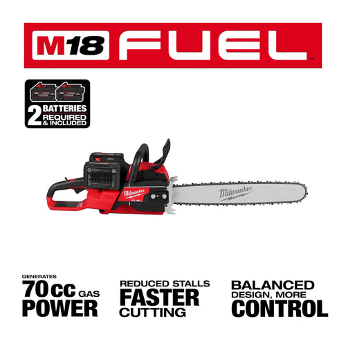 Milwaukee M18 FUEL™ 20 Dual Battery Chainsaw Kit