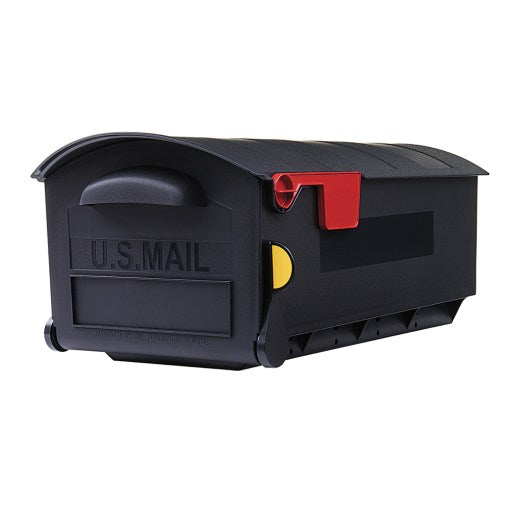Architectural Mailboxes Patriot Large Post Mount Mailbox, Black (Black)