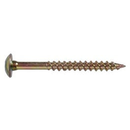 Cabinet Screws, Star, Zinc & Yellow Dichromate, #8 x 1.75-In., 1-Lb.