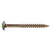 Cabinet Screws, Star, Zinc & Yellow Dichromate, #8 x 2.5-In., 1-Lb.