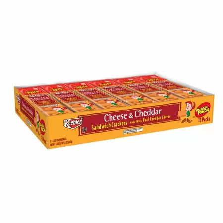 Keebler Cheese-Cheddar Crackers, Snack Pack, 1.8 Oz.