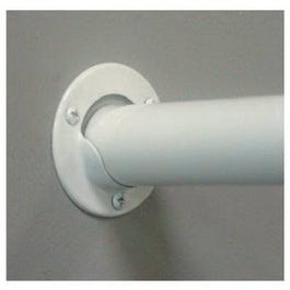 2-Pack White Steel Pole Sockets