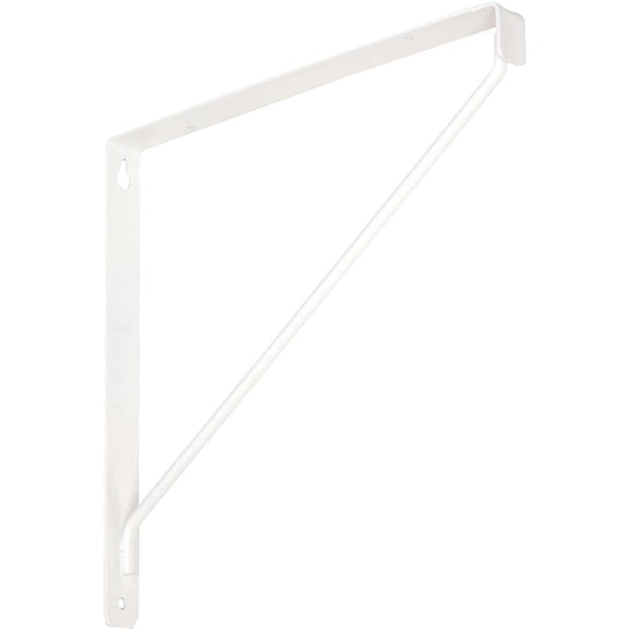 National 207 10-3/8 In. D. x 7-1/32 In. H. White Steel Shelf Bracket